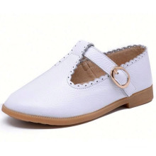 Hot sale Spring Autumn chidlren leather shoes girls princess flat shoes